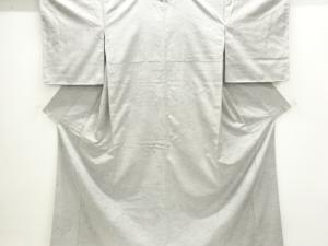 未使用品　草花模様織り出し手織り紬着物